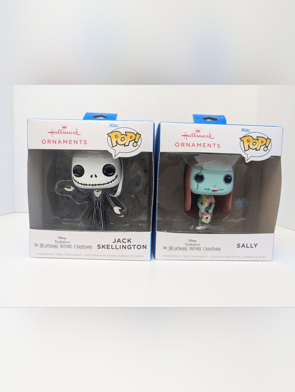 Hallmark Funko Pop Nightmare Before Christmas Jack & Sally Ornament Set